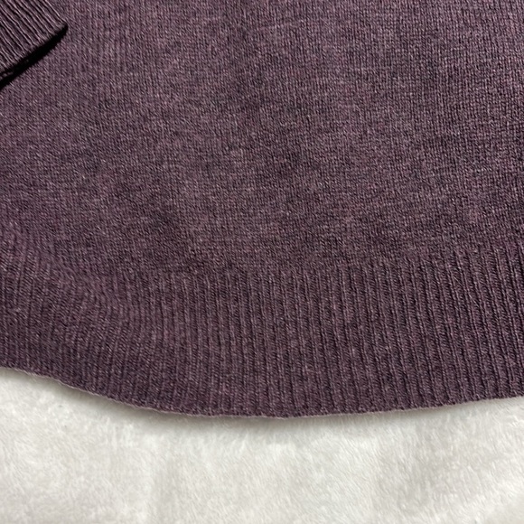 XL plum 100% Wool washable sweater lambs wool Edinburgh Woolen Mill round neck - Picture 3 of 6